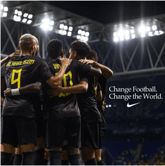 Monkeys forced Brazil to play in&nbsp;all-black.